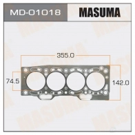 Прокладка ГБЦ (графит-эластомер) толщина 1,60 мм MASUMA MD-01018 1422888054 3019 C6