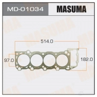 Прокладка ГБЦ (графит-эластомер) толщина 1,60 мм MASUMA 1422887970 MD-01034 W5R2 HA