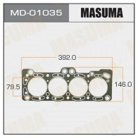 Прокладка ГБЦ (графит-эластомер) толщина 1,60 мм MASUMA 1422887969 0X0 6R MD-01035