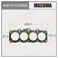 Трехслойная прокладка ГБЦ (металл-эластомер) толщина 1,25мм MASUMA MD-01036S RAM JW 1422887968