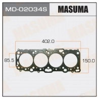 Четырехслойная прокладка ГБЦ (металл-эластомер) толщина 0,75мм MASUMA 5 XM5FZ 1422888008 MD-02034S