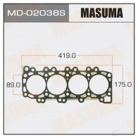 Трехслойная прокладка ГБЦ (металл-эластомер) толщина 0,80мм MASUMA MD-02038S 7 67YMWT 1422888005