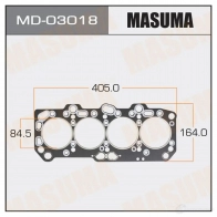 Прокладка ГБЦ (графит-эластомер) толщина 1,60 мм MASUMA 2W0 E2XV MD-03018 1422888041