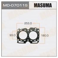 Трехслойная прокладка ГБЦ (металл-эластомер) толщина 0,60мм MASUMA MD-07011S 1422888025 A5K 83XJ