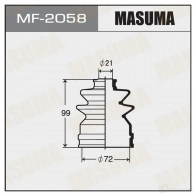 Пыльник ШРУСа (резина) MASUMA 1422881205 FBGW R MF-2058