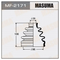 Пыльник ШРУСа (резина) MASUMA 1422879034 MF-2171 AX YFIP