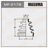 Пыльник ШРУСа (резина) MASUMA 1422878977 EDN KEFP MF-2178