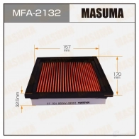 Фильтр воздушный с пропиткой маслом MASUMA 4560116762347 MFA-2132 9T QE922 1420577154