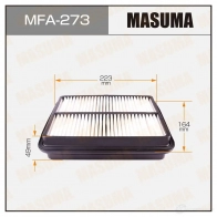 Фильтр воздушный MASUMA 1420577200 S5 19JE 4560116760138 MFA-273