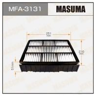 Фильтр воздушный MASUMA 1422884449 MFA-3131 NUU 7HI 4560116762064
