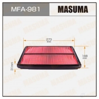 Фильтр воздушный MASUMA 4560116760398 1422884435 V BQTX MFA-981