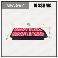 Фильтр воздушный MASUMA Q9I ZF5R 4560116761067 1422884413 MFA-987