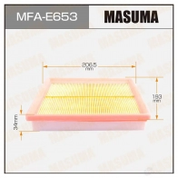 Фильтр воздушный MASUMA EZY6X BR 1439698163 MFA-E653