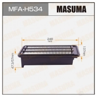 Фильтр воздушный с пропиткой маслом MASUMA 0 I5IAL MFA-H534 1439698175