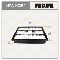 Фильтр воздушный MASUMA 1422884374 4560116766420 Y6 5EC MFA-K351