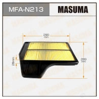Фильтр воздушный MASUMA MFA-N213 1422884385 4560116765584 5E NCZT