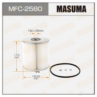 Фильтр масляный (вставка) MASUMA RUXP 7C 4560116742356 1422884347 MFC-2580