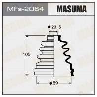 Пыльник ШРУСа (силикон) MASUMA MFs-2064 1422881117 8 J5W6