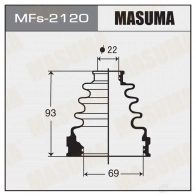 Пыльник ШРУСа (силикон) MASUMA MFs-2120 1422881120 WJ6 H3
