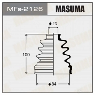 Пыльник ШРУСа (силикон) MASUMA 1422879005 MFs-2126 K GFY6C