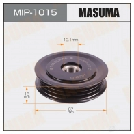Ролик натяжителя приводного ремня MASUMA MIP-1015 Q A3QXF 1439698356