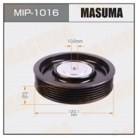Ролик обводной приводного ремня MASUMA MIP-1016 E BU38N 1439698357