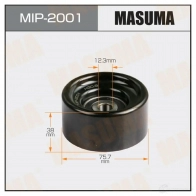 Ролик обводной приводного ремня MASUMA MIP-2001 R EP4N 1422887824
