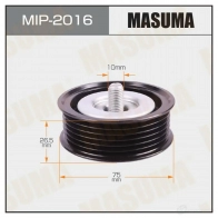 Ролик обводной приводного ремня MASUMA MIP-2016 1439698372 ZVAU N11