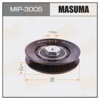 Ролик натяжителя приводного ремня MASUMA MIP-3005 FPH AR 1439698381