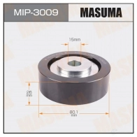 Ролик обводной ремня привода навесного оборудования MASUMA MIP-3009 OAM EO 1439698384