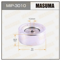 Ролик обводной приводного ремня MASUMA 1439698385 BXR 77 MIP-3010