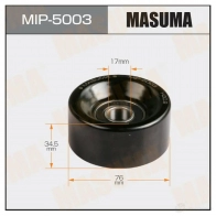 Ролик натяжителя приводного ремня MASUMA 1422887843 HKE A5X MIP-5003