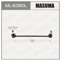 Стойка (линк) стабилизатора MASUMA 1439698417 MK TIXT ML-6360L