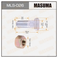 Шпилька колесная M:19x1.5(L) MASUMA TG7QYT0 8BG KYL MLS026 1422878785