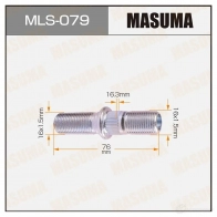 Шпилька колесная M16x1.5(R), M16x1.5(L) MASUMA 1422882961 MLS-079 J476U M