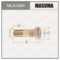 Шпилька колесная M18x1.5(R) MASUMA MLS-084 2I WNL 1422882936