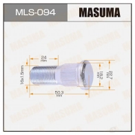 Шпилька колесная M16x1.5(L) MASUMA MLS-094 1422882950 66BYE XC