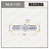 Шпилька колесная M16x1.5(L), M16x1.5(L) MASUMA Z6W HR MLS-100 1422882946