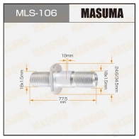 Шпилька колесная M18x1.5(L), M18x1.5(L) MASUMA MLS-106 S9 IMR 1422882943