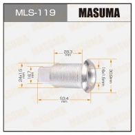 Футорка колесная M24x1.5(L), M16x1.5(L) MASUMA 1422883001 MLS-119 BSQ N7