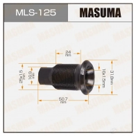 Футорка колесная M25x1.5(L), M16x1.5(L) MASUMA MLS-125 1422878799 QECAJT J