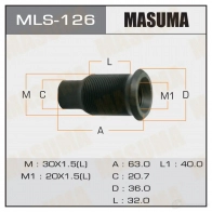 Футорка колесная M30x1.5(L), M20x1.5(L) MASUMA 1422878798 7 6XR2AZ MLS-126