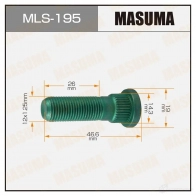 Шпилька колесная M12x1.25(R) MASUMA 1422878837 MLS-195 Z8V H9O