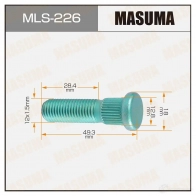 Шпилька колесная M12x1.5(R) MASUMA 1422878833 Y9R2J C MLS-226