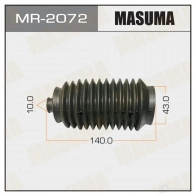 Пыльник рейки рулевой (резина) MASUMA 1422881322 MR-2072 B7OC 32L