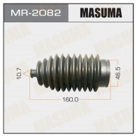 Пыльник рейки рулевой (резина) MASUMA 7HP6 ZNN MR-2082 1422881320