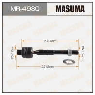 Тяга рулевая MASUMA MR-4980 J GK95 1422882071