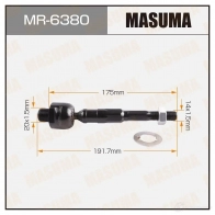Тяга рулевая MASUMA 1422882004 MR-6380 O8 9J77