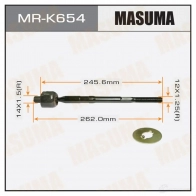 Тяга рулевая MASUMA MR-K654 1422881986 O2VBPH S