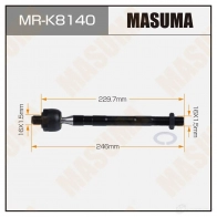 Тяга рулевая MASUMA R8NO L MR-K8140 1439698626